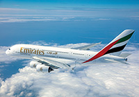 Самолет Airbus A380-800 авиакомпании Emirates