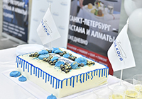 Торт на праздновании Дня столицы Казахстана в Пулково